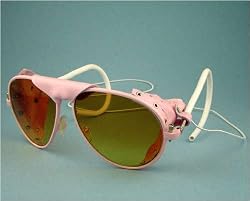 Jones Pink Aviator Sunglasses / Ski & Expedition Goggles with Case. Model: WAA-PK