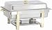 Adcraft Full Chafer 8-QT SS & Gold GRV-8