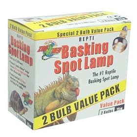 Buy Zoo Med Repti Basking Spot Lamp 75 Watt 2pk for Reptiles by ZooMed