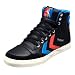 Hummel Men's Stadil High Top Sneaker Shoe In Black Leather