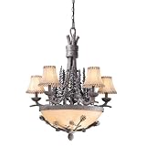 Yellowstone Chandelier in Coal Patina