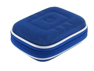 rooCASE 4n1 Memory Foam Carrying Case / Tripod / USB A to A Extension Cable / Mini HDMI Cable for Flip Video and Flip Video Ultra HD Camcorder (Nylon Dark Blue)