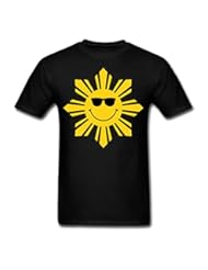 Apparel: Mr.ing Discount Pure cotton Pinoy Smiling Sun Custom T-Shirts M