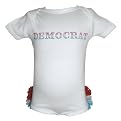 BabyGlam Democrat Bodysuit - White/ Red/ Silver/ Blue