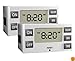 Stanley 38425 TimerMax Digislim Daily Digital Indoor Lamp Timer, White, 2-Pack