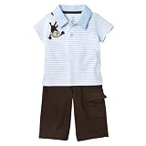 Newborn Boys' JUST ONE YOU Made by Carters &Acirc;&reg; Blue/Brown Monkey Pant Set 3M