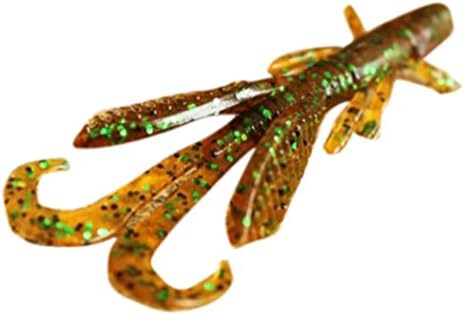 WantDo Outdoors Plastic Soft Swim Baits Fishing 6(Green)