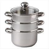 Search : Hoffritz 015388003246 Stainless Steel 3 Tier Steamer