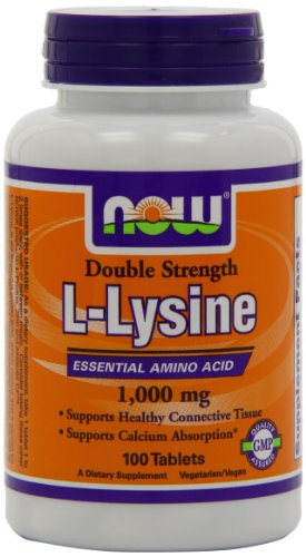 Now Foods, L-Lysine, 1,000 mg, 100 Tablets