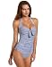 Seafolly Women's Pin Up Halter Maillot One Piece Swimsuit, Denim, 8