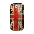 Retro Union Jack Vendimia Carcasa De Estuche R�gido para Samsung GT-i9300 Galaxy S3 III - Case Skin Cover + 2 Protectores de Pantalla