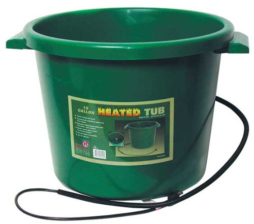 Farm Innovators 16 Gal Heated Tub W/Replaceable Element Great For Ponies Sheep Goats Llamas New