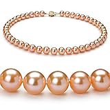 PearlsOnly Pink 8-9mm AAA Freshwater Pearl Necklace