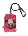 Nici 34409 - Handytasche Lucy M&auml;h Pl&uuml;sch 8 x 12 cm, dunkel rosa