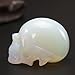 2.0inch Natural Carved Skull Crystal Reiki Healing Stone Statue Collectible Figurine
