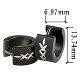 Black Celtic Cross Stainless Steel Mens Hoop Earrings Reviews 41vFypUiD L. SL160 Black Celtic Cross Stainless Steel Mens Hoop Earrings Reviews