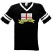 England Flag and Banner Tattoo Style Design Mens Ringer T-shirt, British National Pride Mens V-neck Shirt
