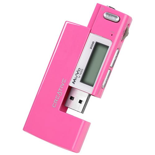 Electronics: Creative 2GB Muvo V100 MP3 Player, Pink