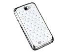 Bling Rhinestone Hard Case Cover Skin for Samsung Galaxy Note 2 N7100 White