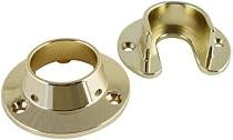 Stanley Home Designs 820175 Closet Flange Set, Bright Brass