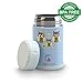 ChillWarmer Stainless Steel Food Jar - Insulated 16 Ounce Thermal FunJar (Blue)