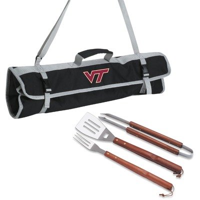 Picnic Time 749-03-175-184 University of Georgia Printed 3 Piece BBQ Tote BBQ set Black