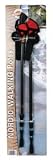 3-section Shock Absorbing Nordic Walking Pole with cork handles, Black