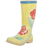 On Your Feet Women's Satra Hand Paint Flower Rainboot