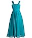 Fashion Plaza Girl's Chiffon A-line Butterfly Sleeves Long Flower Girl Dress K0079