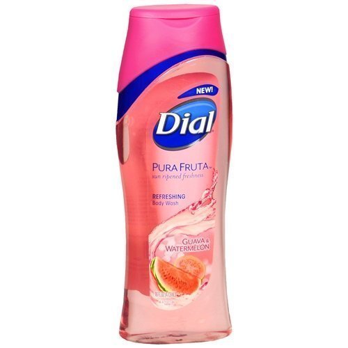 Dial Pura Fruta Refreshing Body Wash, Guava & Watermelon 16 fl oz (pack of 2)