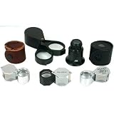 5 10x 20x Jeweler Eye Loupes Folding Magnifier Gem Tool