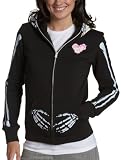 Etnies Juniors Bones Glow In The Dark Full Zip Hooded Sweatshirt