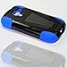 Quaroth - Dual Layer Plastic Silicone Black Blue Hard Snap On Case W/ Y Stand For Samsung Galaxy Exhibit T599 (StopAndAccessorize...