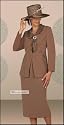Wholesale Women's Suits, Women's Brown Formal Dresses (2459)