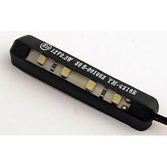 4-LED-Nummernschildbeleuchtung, biegsam, schwarz