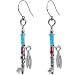 Handcrafted Totem Feather Native American Earrings