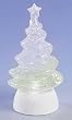8" Battery Operated Lighted LED Color Changing Christmas Tree Swirl Glitterdome