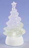 LED Lighted Color Changing Christmas Tree Swirl Glitterdomes