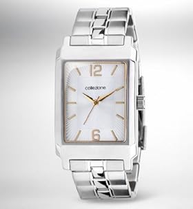 Collezione Rectangular Face Two Tone Watch