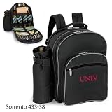 UNLV Running Rebels Picnic Basket Backpack Set For 4 Embroidered