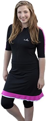 SunWay Womens Modest Swimsuit Swimwear UV Sun Protection UPF 50+ (L)