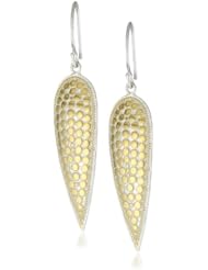 Anna Beck Designs "Gili" 18k Gold-Plated Wire Rimmed Spike Earrings