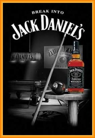 Jack Daniels Poster und Kunststoff-Rahmen