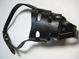 LOVEPET Durable Leather Black Muzzle With Soft Inside Lining, Snout Length 4.5, Snout Circle 10
