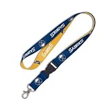 BUFFALO SABRES OFFICIAL LOGO 2-TONE LANYARD KEYCHAIN