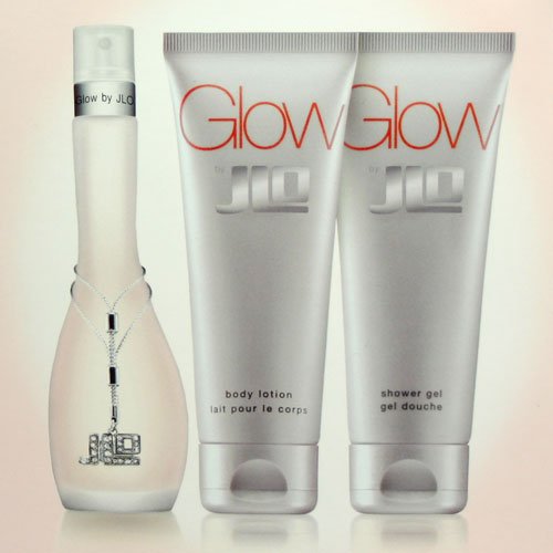 Glow By JLo Perfume Gift Set - 1oz EDT, 2.5 Body
