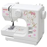 ジャノメ チャーミーキティ電動ミシン YN-777(WH)