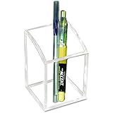 Kantek  Acrylic Pen Cup, 3 x 3 x 4 Inches , Clear (AD20)