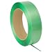 PAC Strapping 5830116G46W Polyester Waxed Strapping for Most Friction Weld Tools, 4600' Length, 5/8" Width, 0.030" Thick, Green