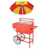Nostalgia Electrics HDC-701 Vintage Collection Carnival Hot Dog Cart & Umbrella